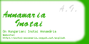 annamaria inotai business card